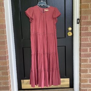 Downeast Pink Maxi Dress, XS